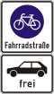 Schild Fahrradstraße